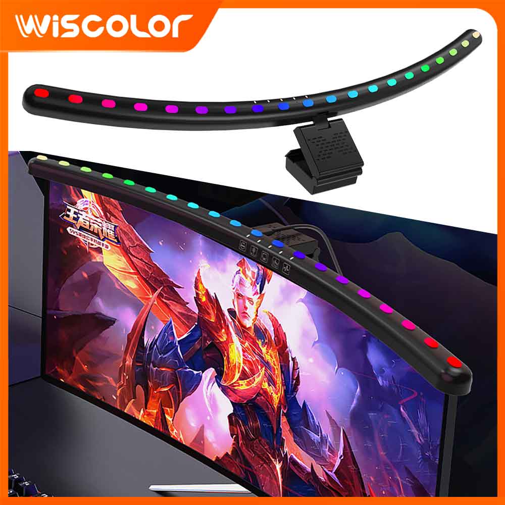 Setup Desk Monitor - RGB Light Bar Monitor Smart Wifi
