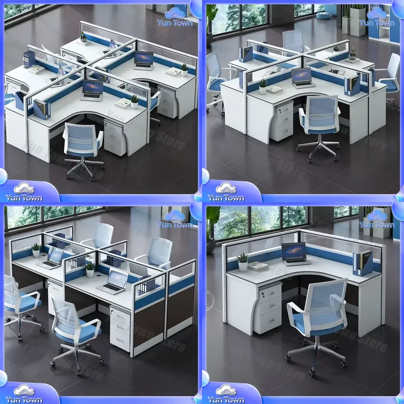 Desk Setup Workspace - Modern Open Modular Office Desk for