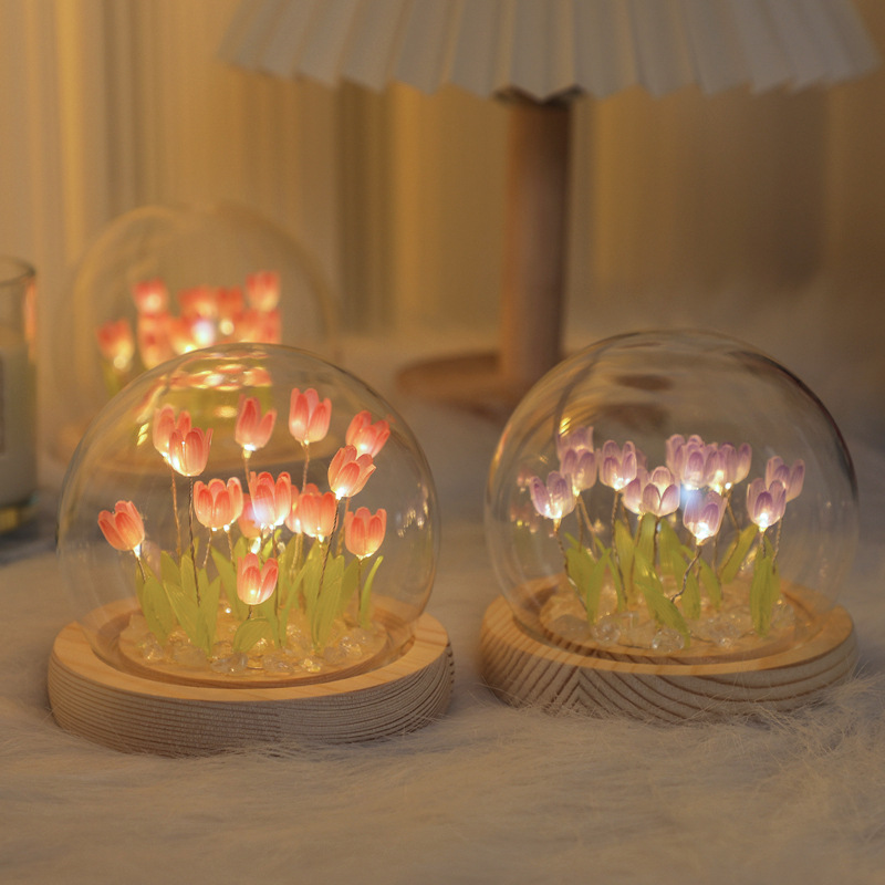 Desk Setup Light - Handmade Tulip Night Lght Handmade DIY