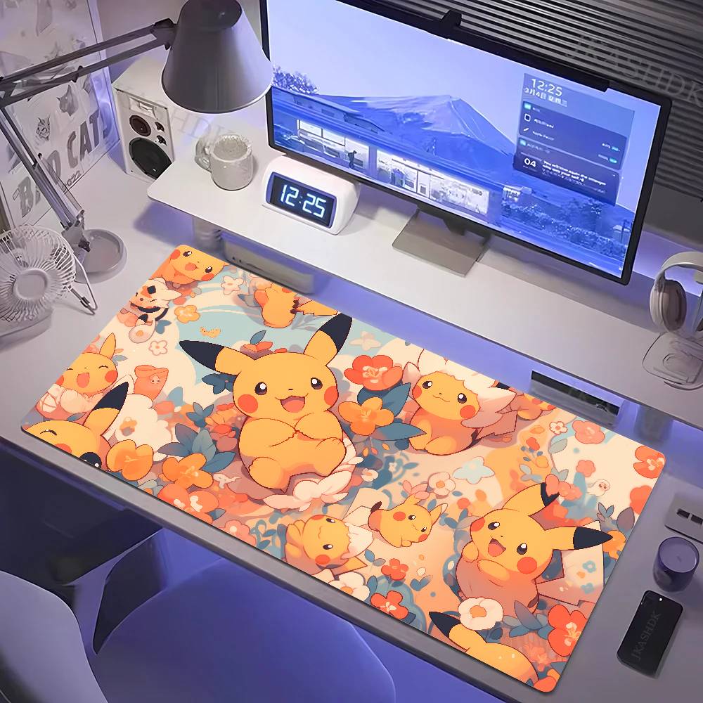 Desk Setup Pc And Laptop - Pokemon Mouse Pad Large Gaming Desk