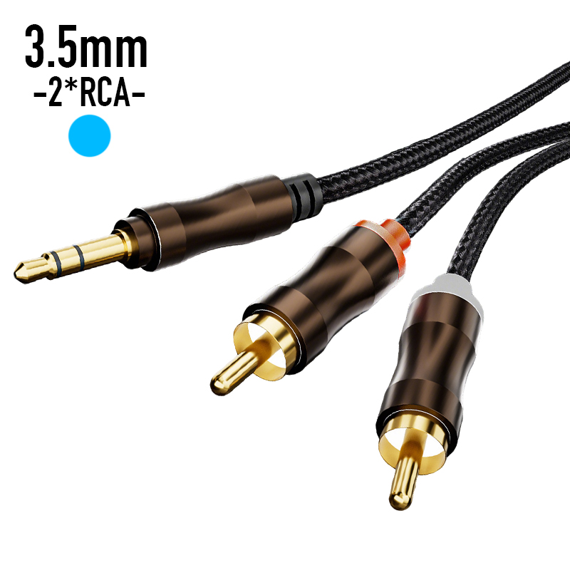Desk Hifi Setup - RCA To 3.5 mm Jack Aux