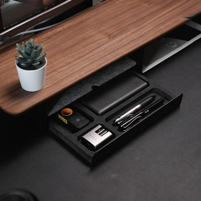 Premium Monitor Stand with Dra - огляд і ціна Desk Setup Workspace
