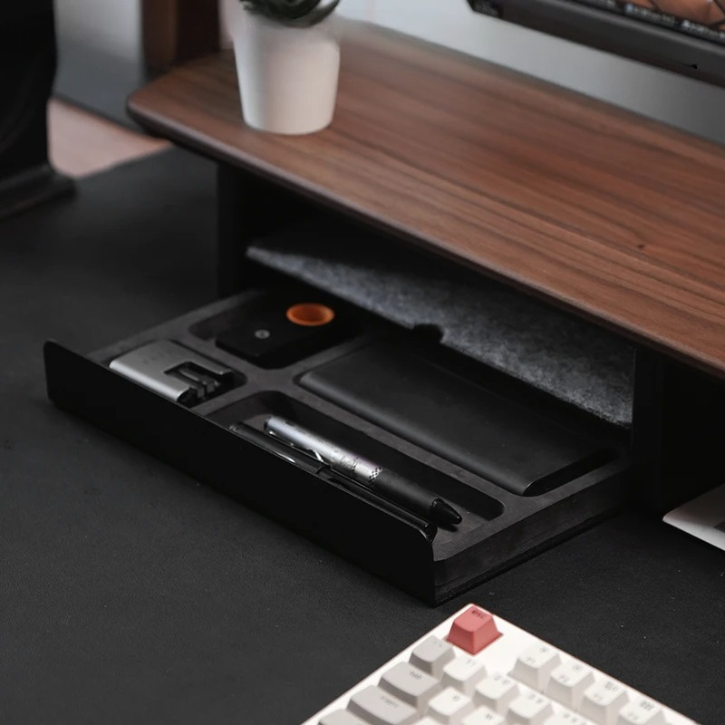 Premium Monitor Stand with Dra - огляд і ціна Desk Setup Workspace