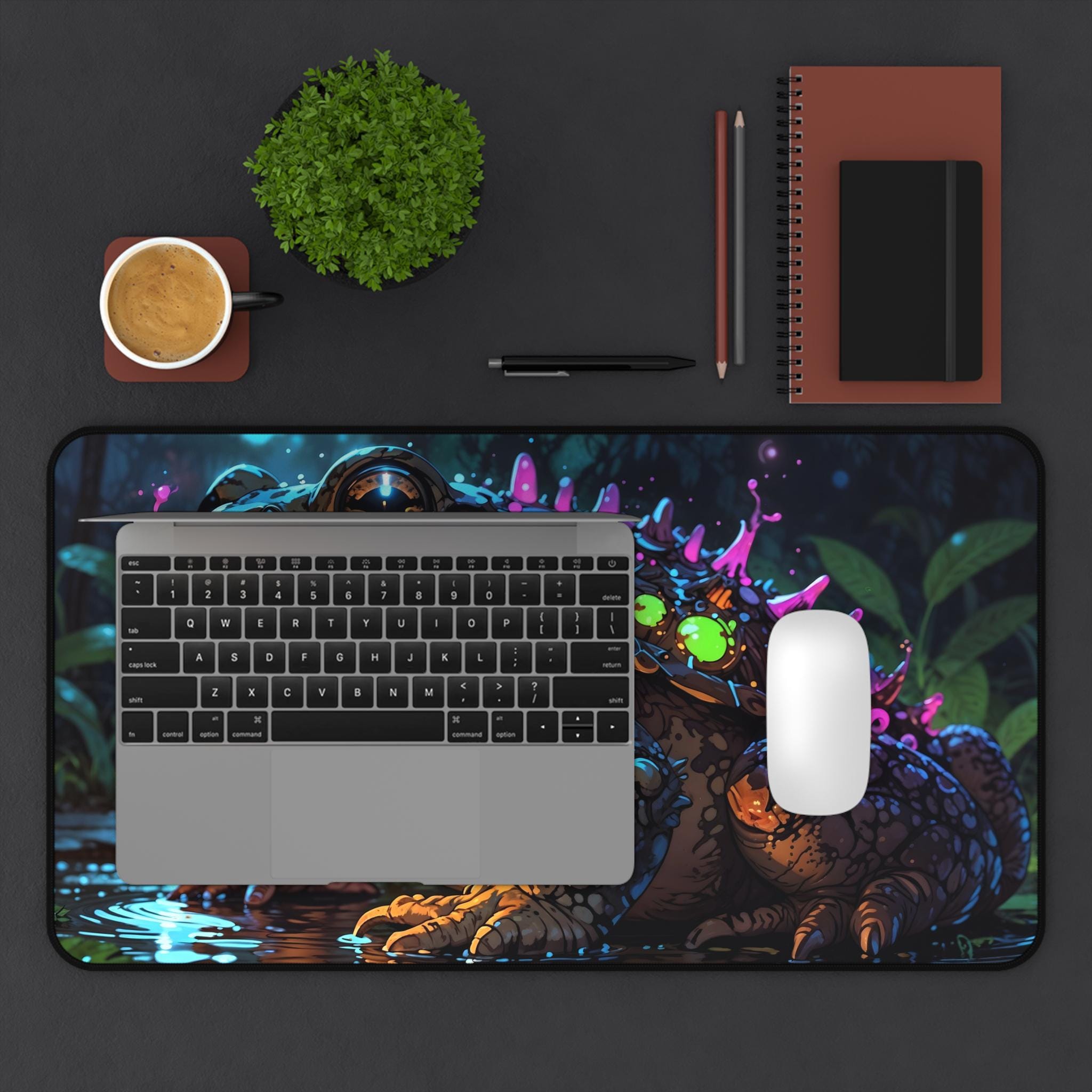 Cute Celestial Frog Desk Mat - - огляд і ціна Desk Setup Workspace