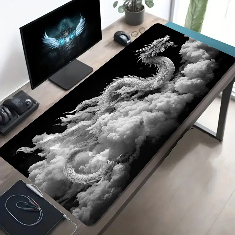 Black and White Dragon Gaming  - огляд і ціна Desk Setup Pc And Laptop