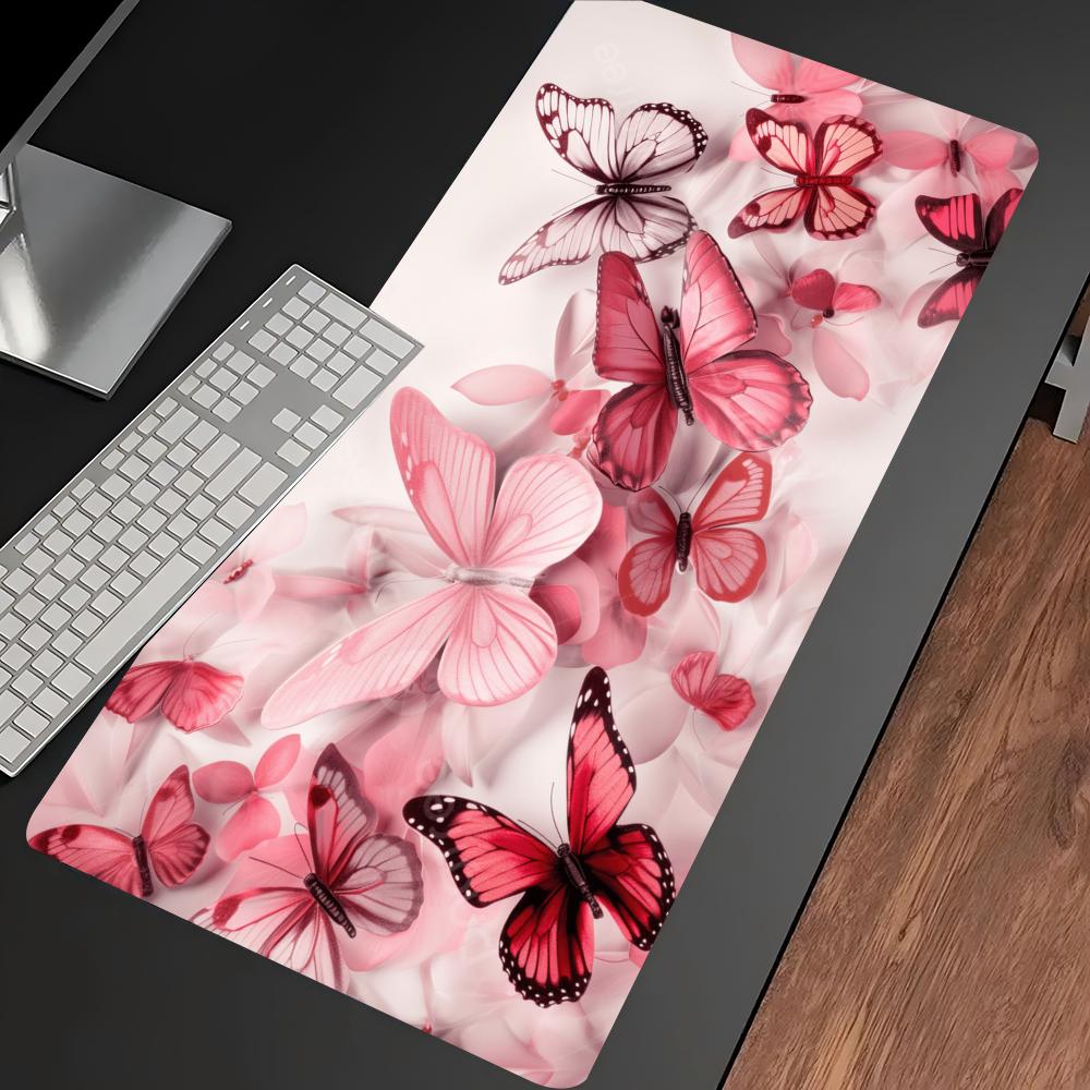 Watercolor Pink Butterfly Larg - огляд і ціна Desk Setup Pc And Laptop