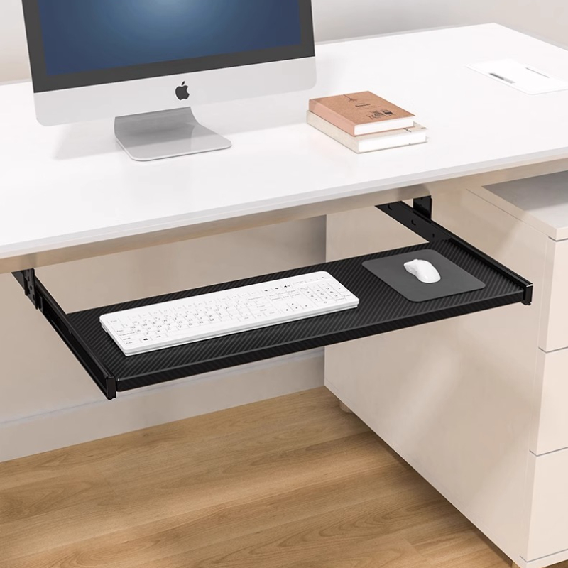 Wood Keyboard Tray Under Desk  - огляд і ціна Desk Setup Living Room