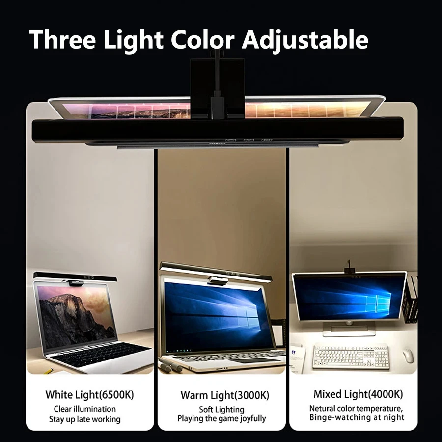 LED 33cm 50cm Monitor Light Ba - огляд і ціна Setup Desk Monitor