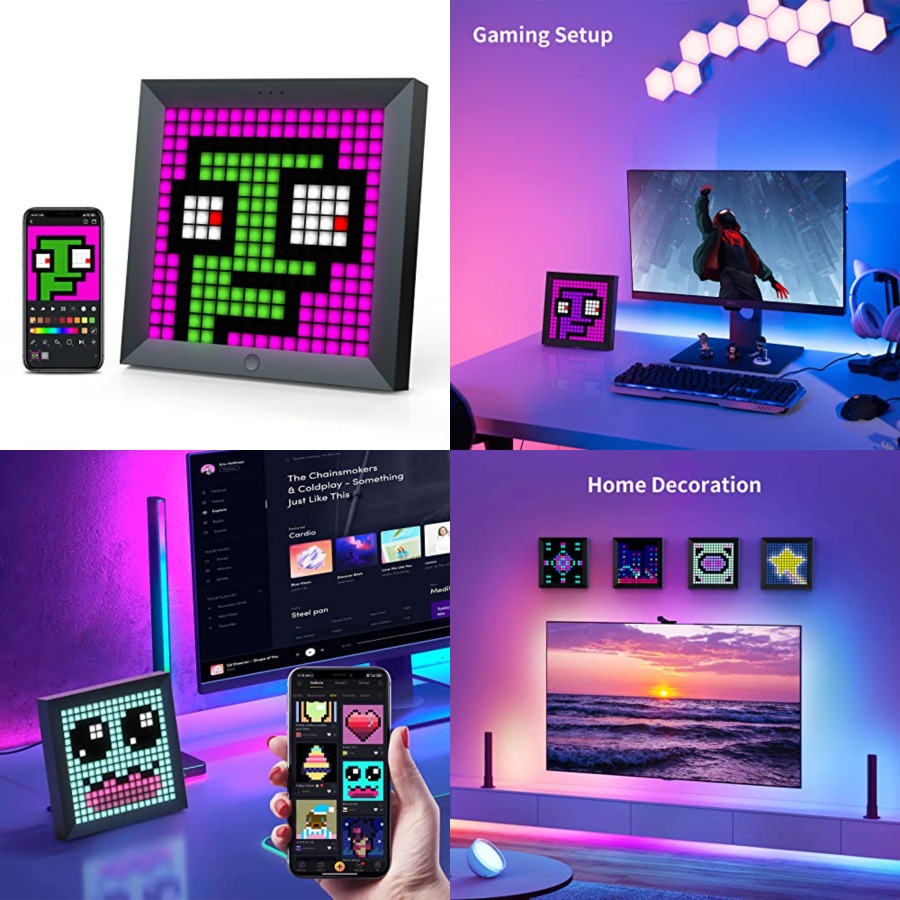 LED Light Pixel Display Panel  - огляд і ціна Desk Setup Light