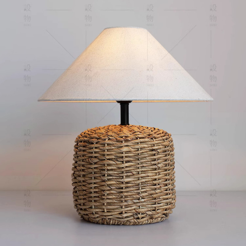 Handmade Woven E27 Table Lamp  - огляд і ціна Desk Setup Vintage
