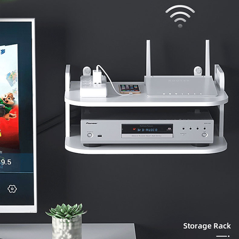 Wall-Mounted Router Cable Orga - огляд і ціна Desk Setup Living Room