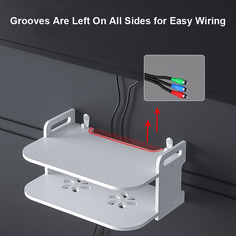 Wall-Mounted Router Cable Orga - огляд і ціна Desk Setup Living Room