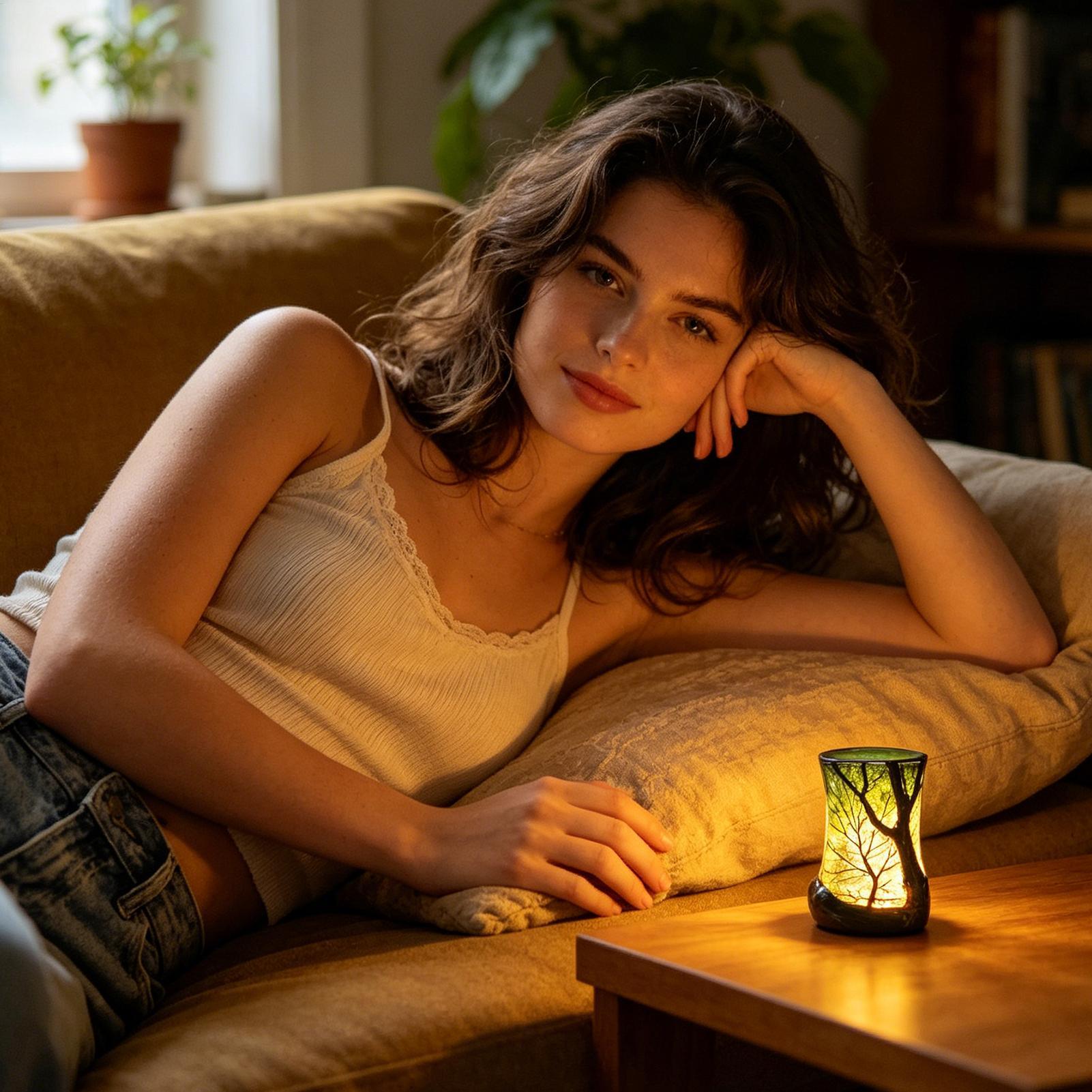 Bedside Table Lamp Forest Nigh - огляд і ціна Desk Setup Light
