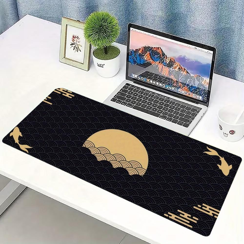 Japanese Golden Wave Moon Koi  - огляд і ціна Desk Setup Pc And Laptop