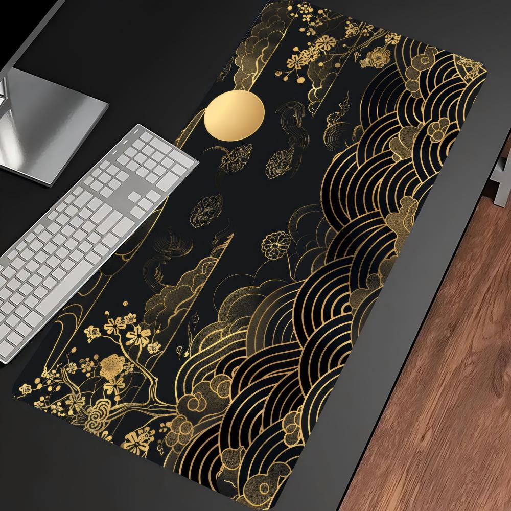 Japanese Golden Wave Moon Koi  - огляд і ціна Desk Setup Pc And Laptop