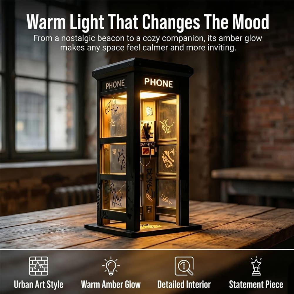 Retro Graffiti Phone Booth Tab - огляд і ціна Desk Setup Light