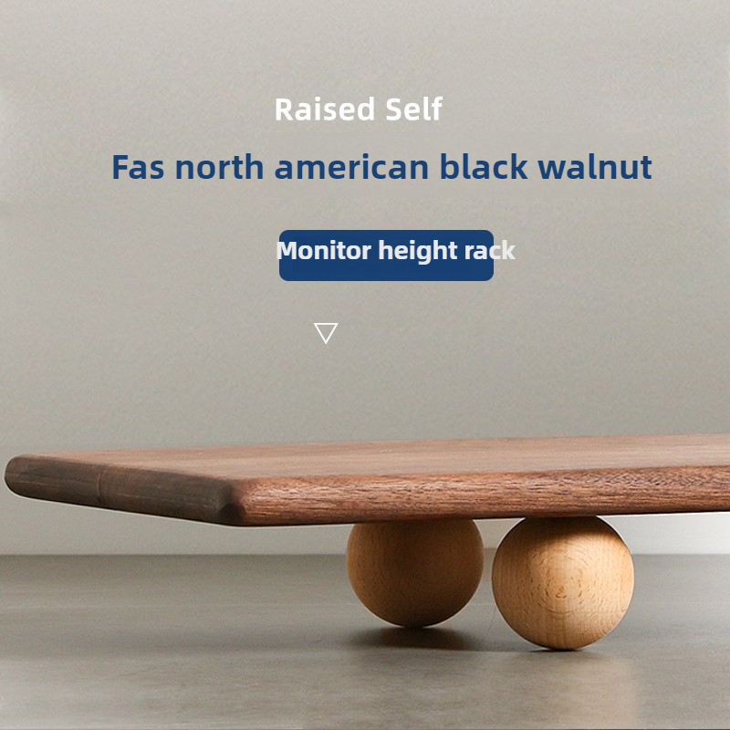 Natural Wood Desktop Riser Dua - огляд і ціна Desk Setup Living Room