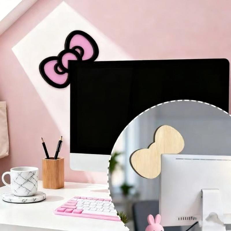 New 1/2Pcs Wooden Bowknot PC A - огляд і ціна Desk Setup Gaming