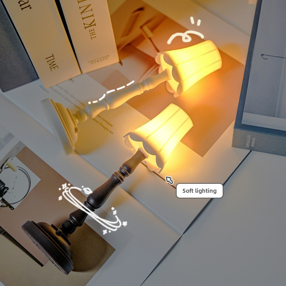 Vintage LED Night Light - Euro - огляд і ціна Desk Setup Vintage