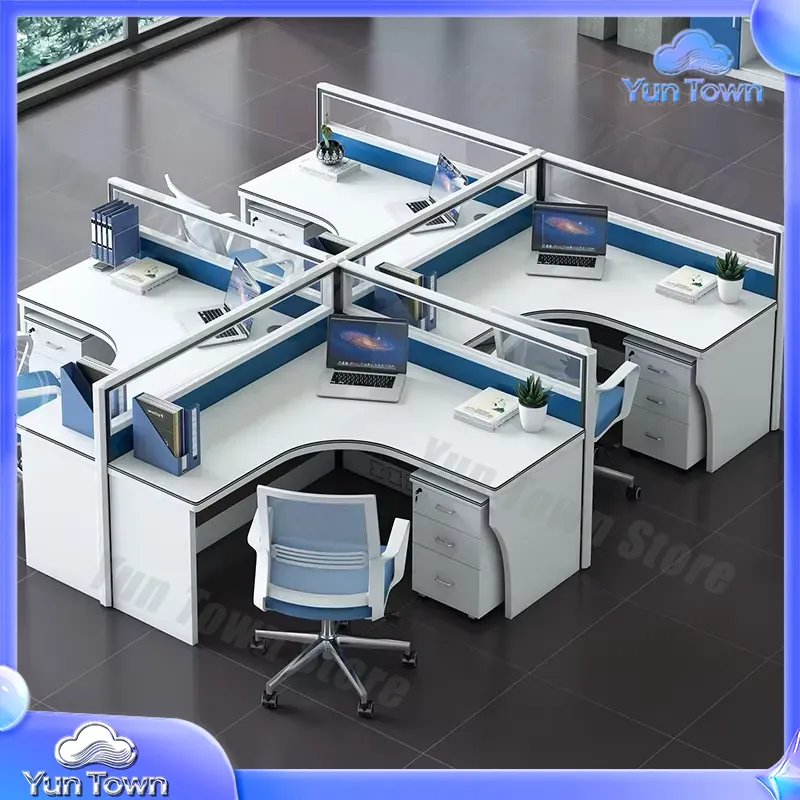 Modern Open Modular Office Des - огляд і ціна Desk Setup Workspace
