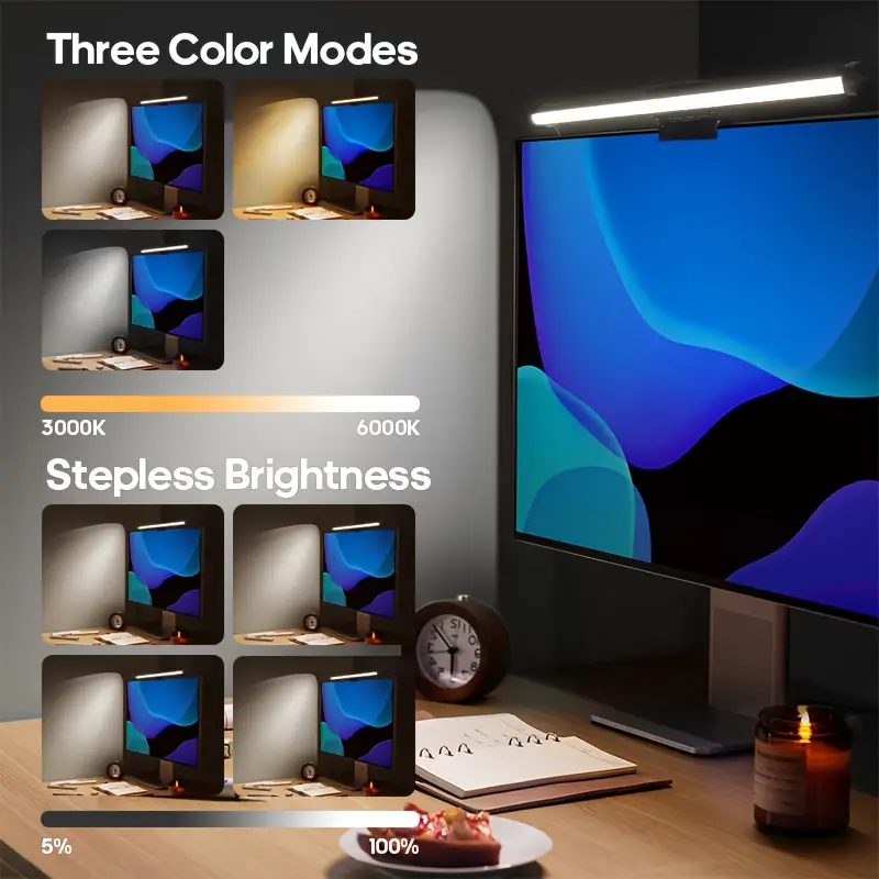 RGB Monitor Light Bar Strip Ey - огляд і ціна Desk Setup Light