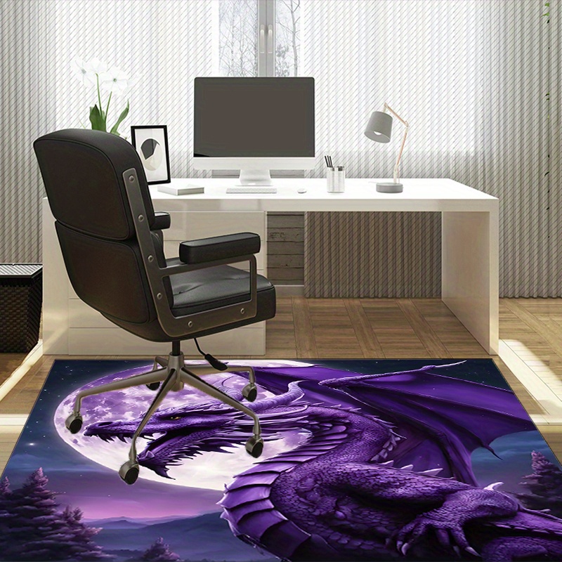 Majestic Purple Dragon Rug for - огляд і ціна Desk Setup Living Room
