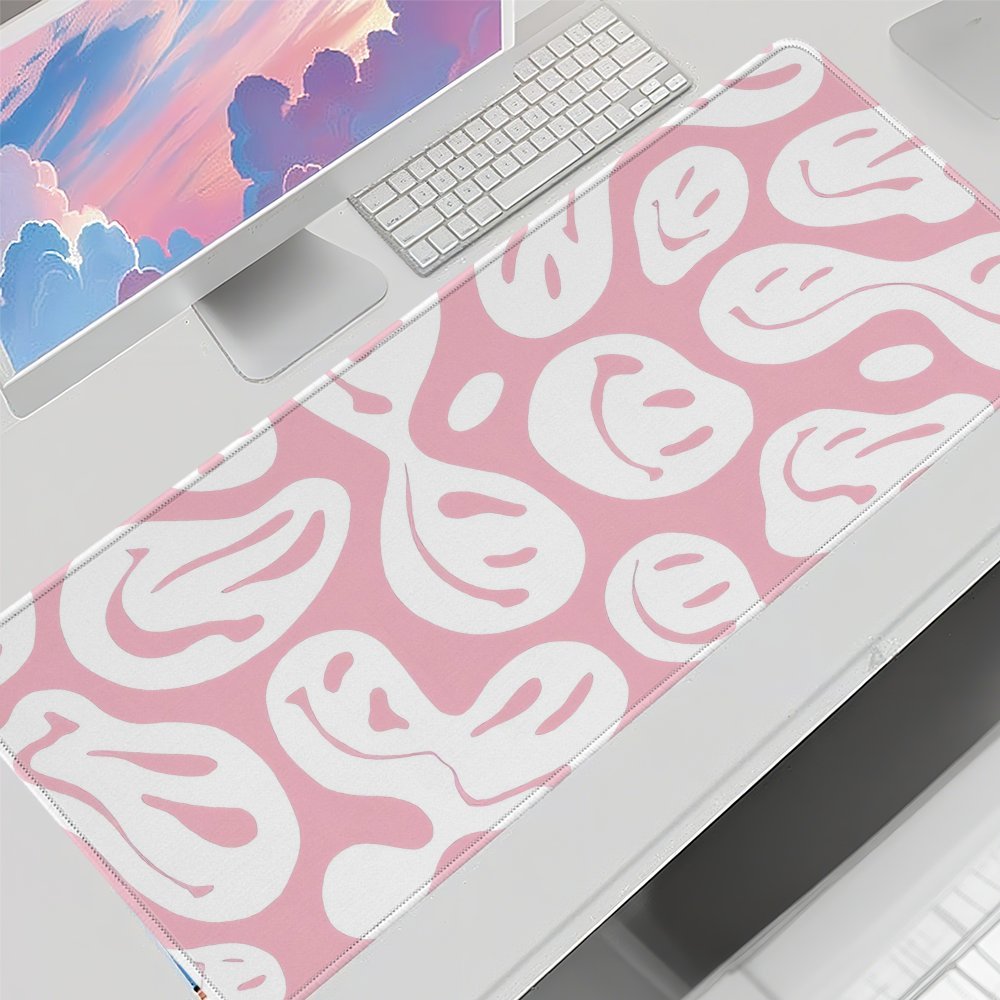 Aesthetic Pink Desk Mat Large  - огляд і ціна Desk Setup Workspace