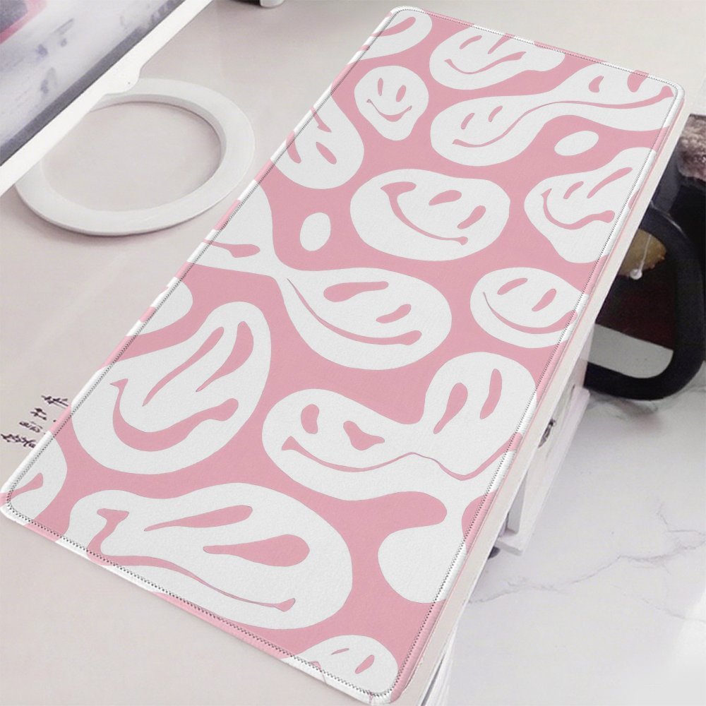 Aesthetic Pink Desk Mat Large  - огляд і ціна Desk Setup Workspace