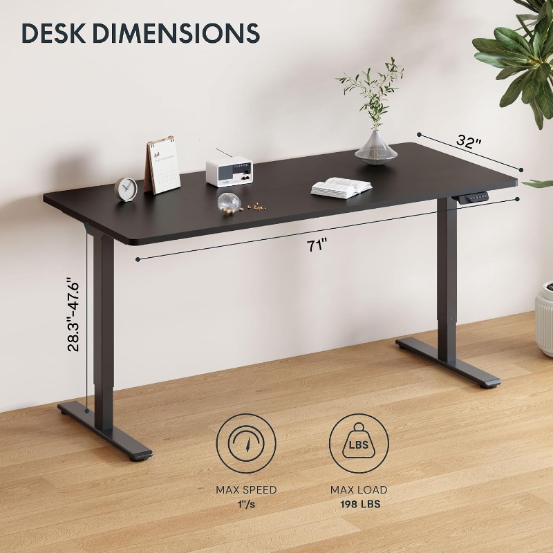 FLEXISPOT Electric Standing De - огляд і ціна Desk Setup Workspace