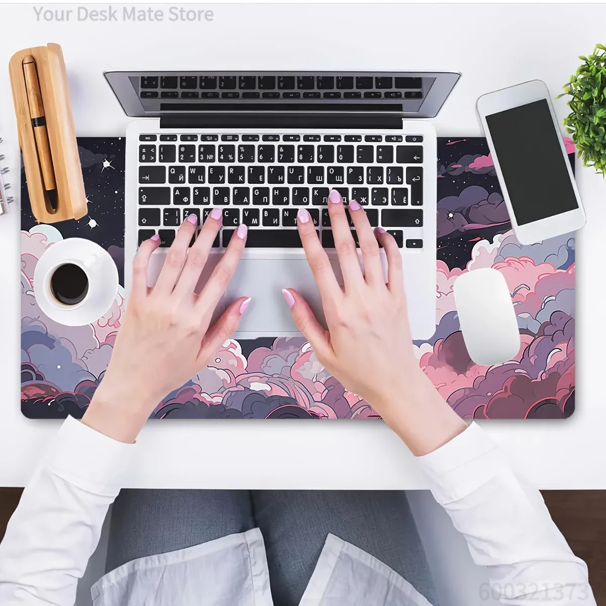 Cute Pink Purple Anime Rubber  - огляд і ціна Desk Setup Pc And Laptop