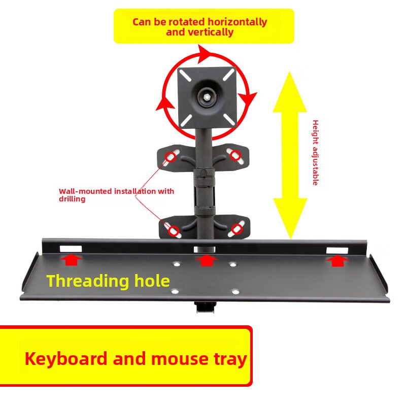 Adjustable Wall Keyboard Tray  - огляд і ціна Desk Setup Living Room
