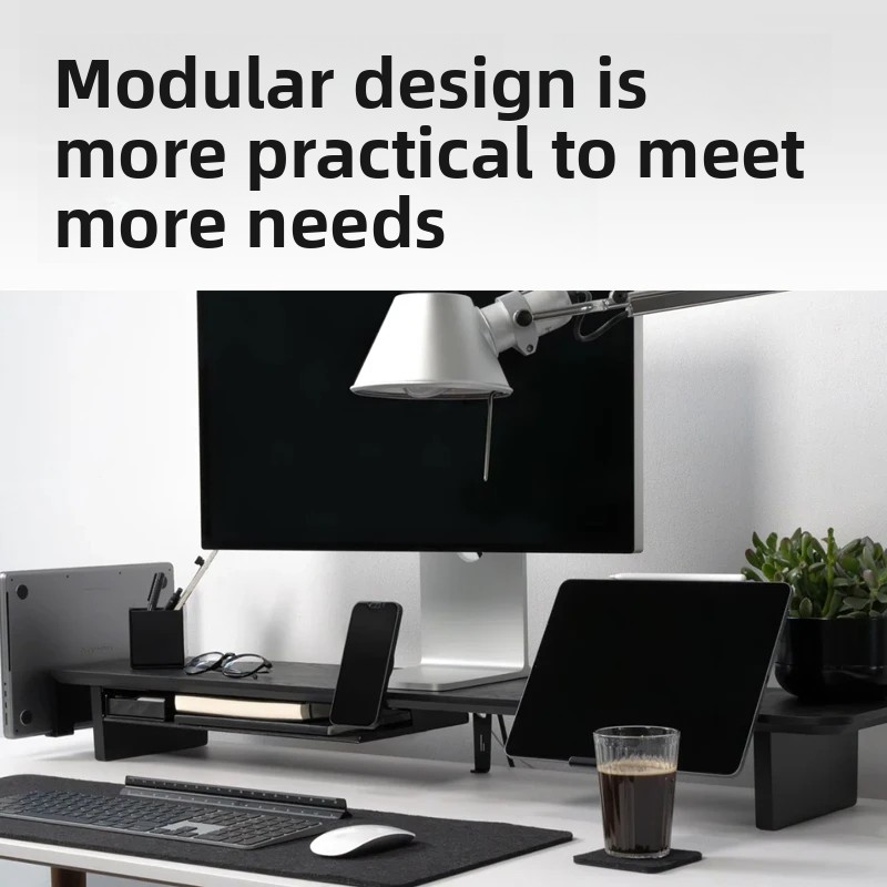 Solid Wood Monitor Riser Stand - огляд і ціна Setup Desk Monitor