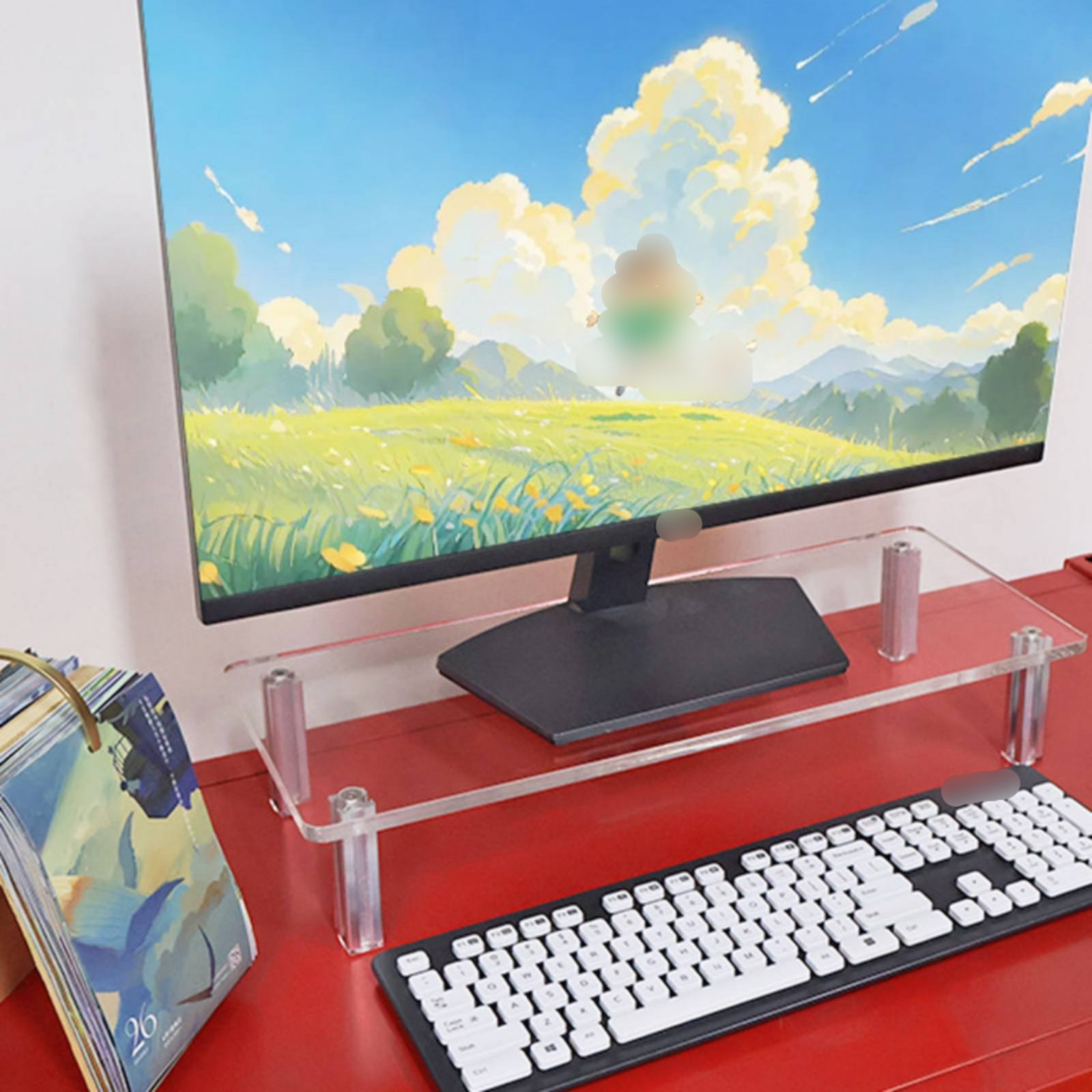 Acrylic Monitor Stand Easy to  - огляд і ціна Setup Desk Monitor