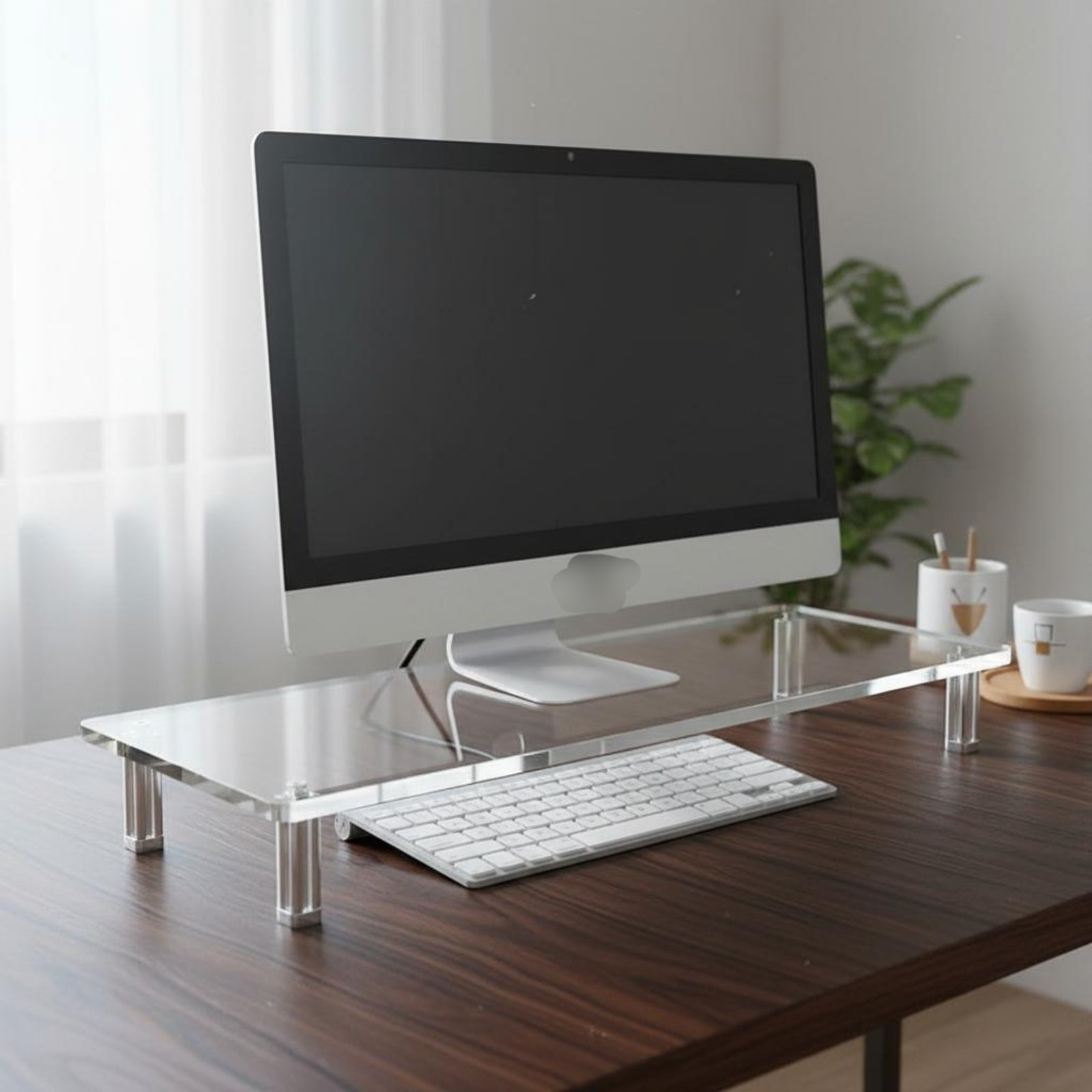 Acrylic Monitor Stand Easy to  - огляд і ціна Setup Desk Monitor