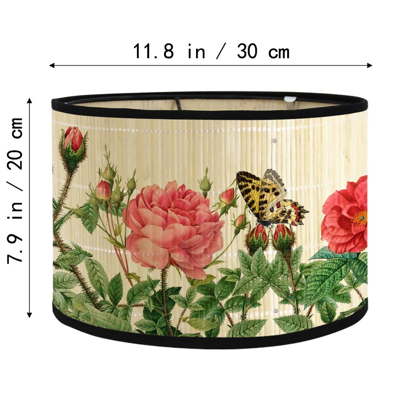 Vintage Printed Bamboo Lampsha - огляд і ціна Desk Setup Vintage