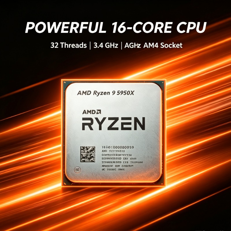Ryzen 9 5950X 16‑Core High‑Per - огляд і ціна Amd Cpu Ryzen 9