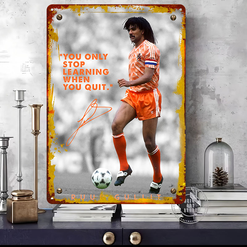 Ruud Gullit Football Player Wa - огляд і ціна Desk Setup Vintage