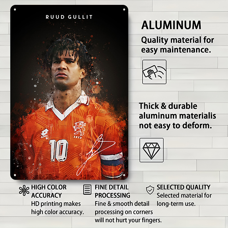 Ruud Gullit Football Player Wa - огляд і ціна Desk Setup Vintage