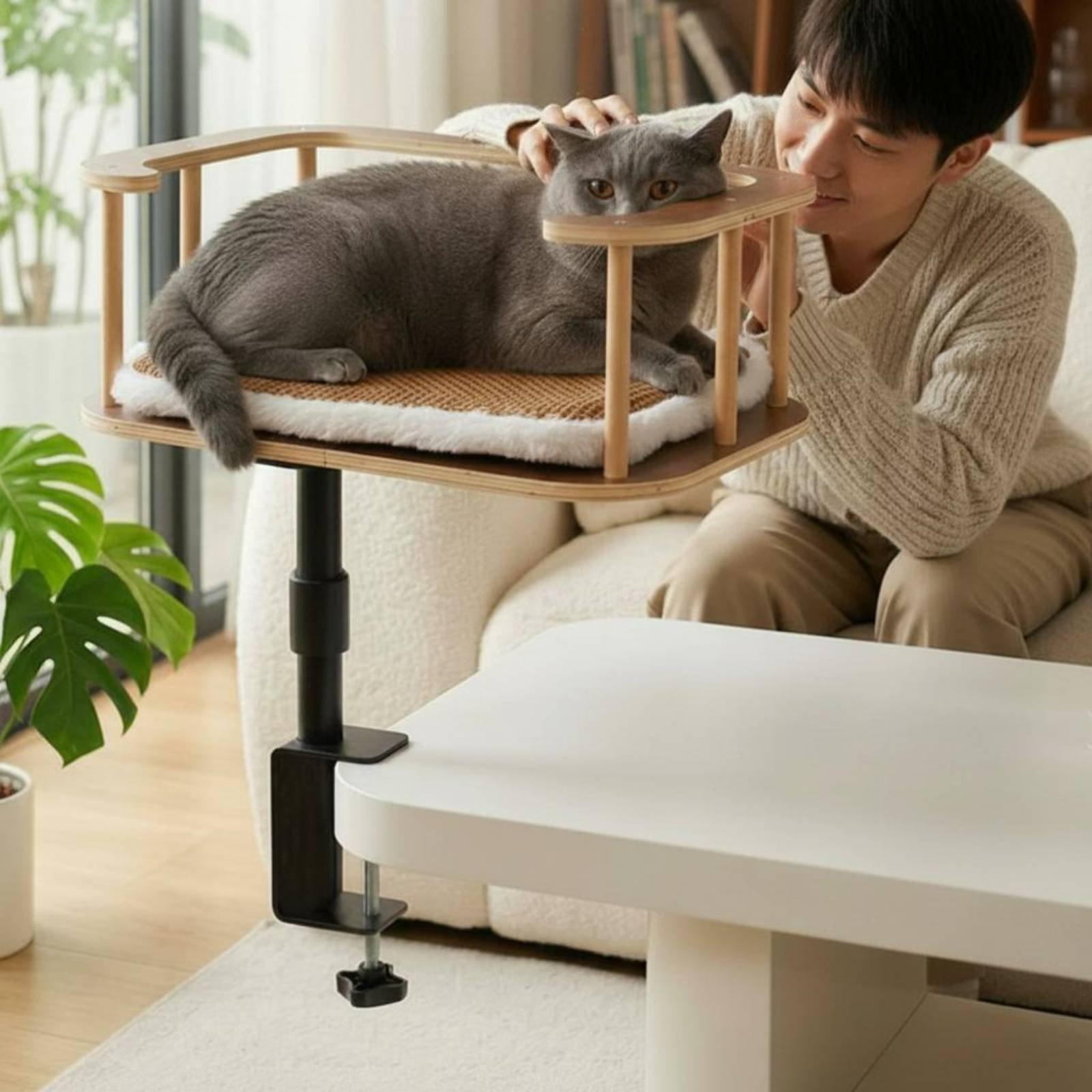 Feline Desk Bed Clamp No-Tools - огляд і ціна Desk Setup Requirements