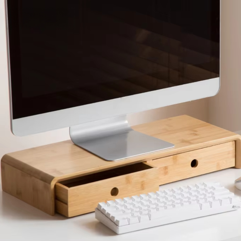 Bamboo Laptop Monitor Riser Ec - огляд і ціна Setup Desk Monitor