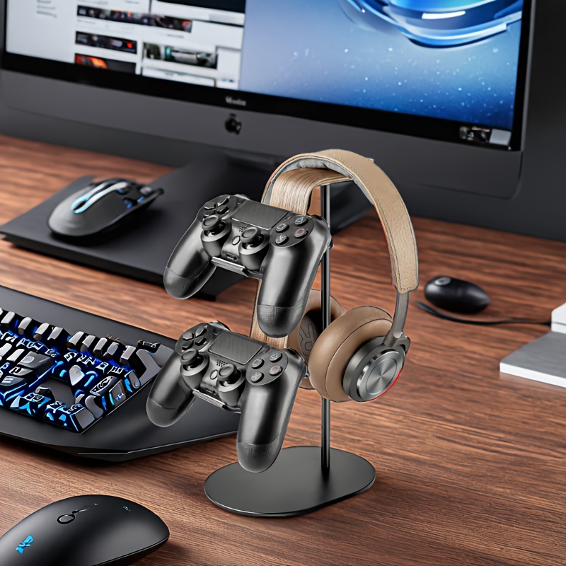 Wooden Controller & Headset Ho - огляд і ціна Desk Setup Gaming