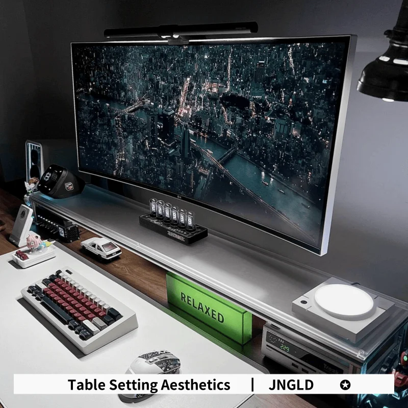 Aluminum Monitor Stand Acrylic - огляд і ціна Desk Setup Living Room