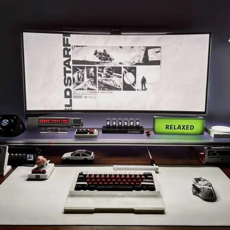 Aluminum Monitor Stand Acrylic - огляд і ціна Desk Setup Living Room