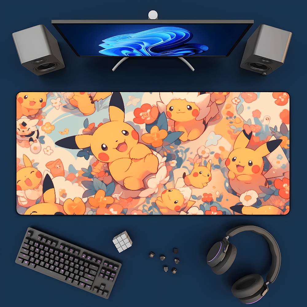 Pokemon Mouse Pad Large Gaming - огляд і ціна Desk Setup Pc And Laptop