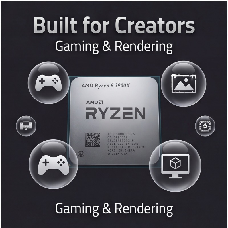 AMD Ryzen 9 3900X 12-Core 24-T - огляд і ціна Amd Cpu Ryzen 9