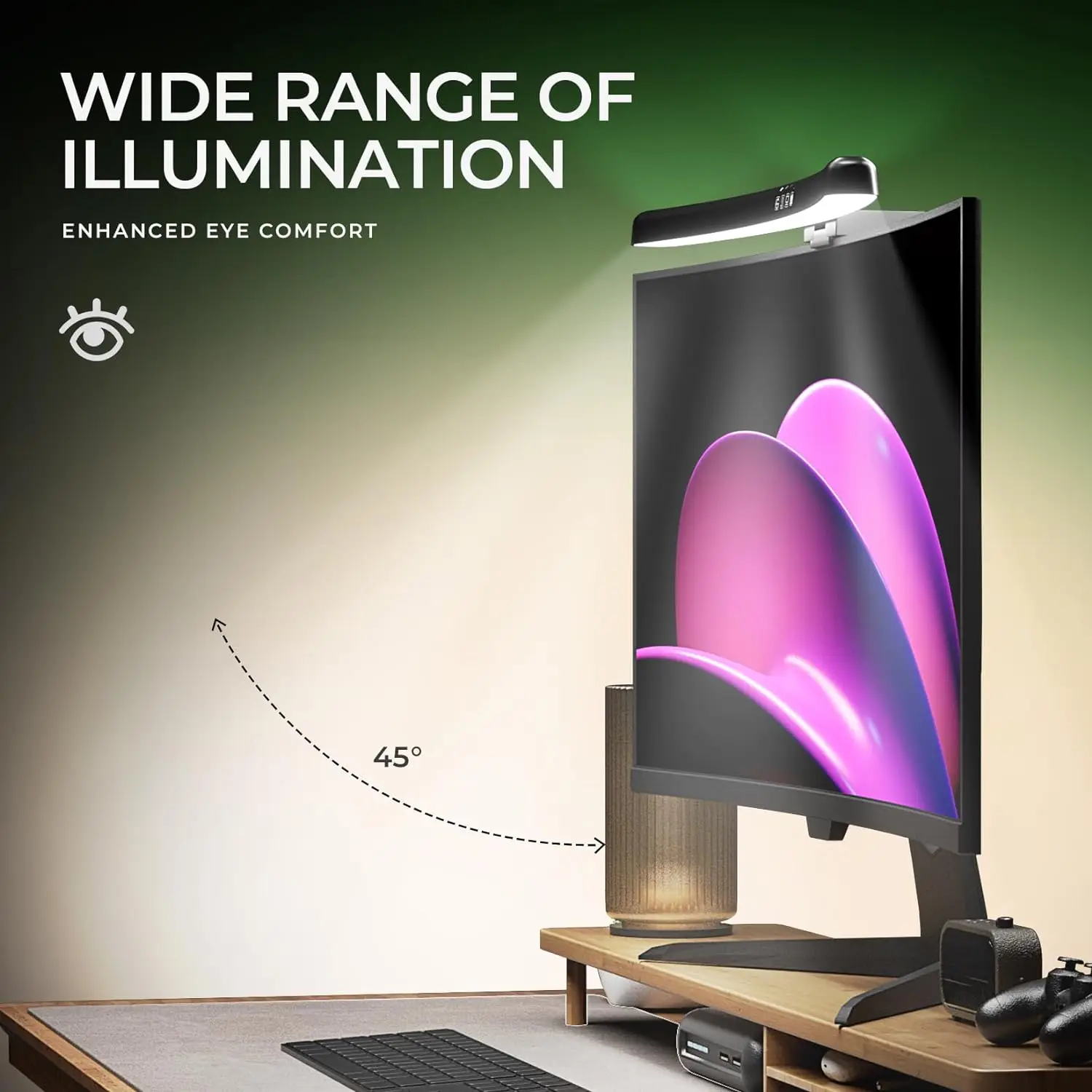 Computer Monitor Light Bar RGB - огляд і ціна Desk Setup Light