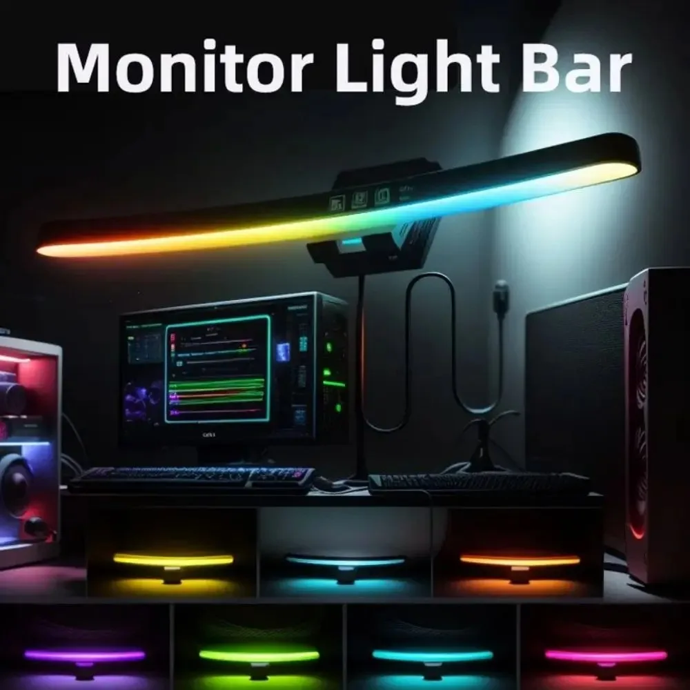 Computer Monitor Light Bar RGB - огляд і ціна Desk Setup Light